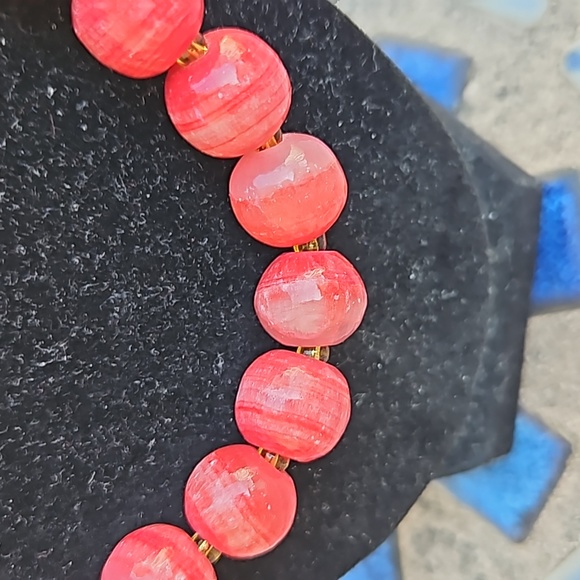 Vintage Red Glass Necklace - Picture 2 of 4